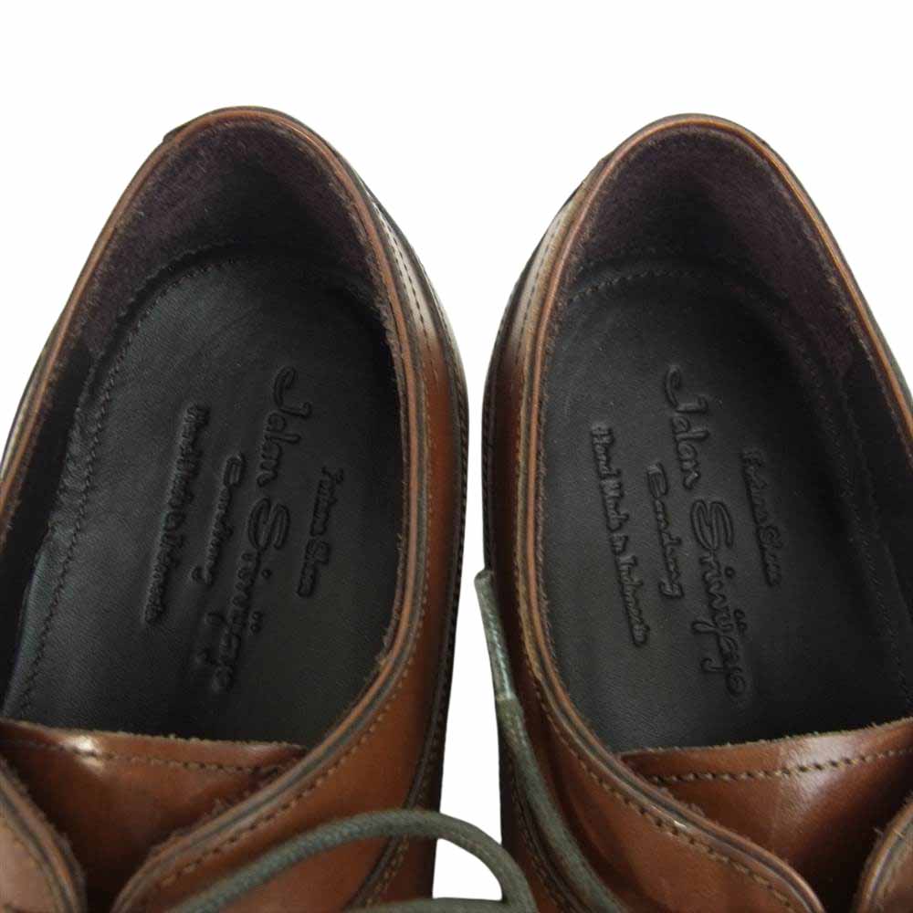 JALAN SRIWIJAYA ジャランスリウァヤ 98809 ダイナイトソール Uチップ ビジネスシューズ UK6 ブラウン系 UK6【極上美品】【中古】