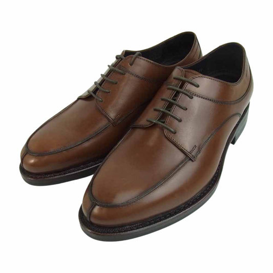 JALAN SRIWIJAYA ジャランスリウァヤ 98809 ダイナイトソール Uチップ ビジネスシューズ UK6.5 ブラウン系 UK6.5【極上美品】【中古】