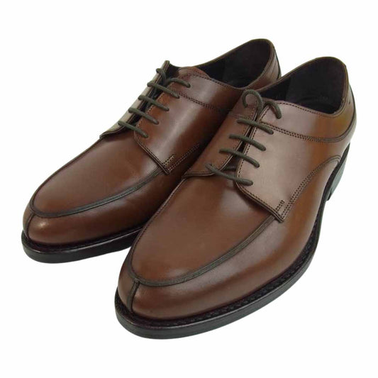 JALAN SRIWIJAYA ジャランスリウァヤ 98809 ダイナイトソール Uチップ ビジネスシューズ UK6.5 ブラウン系 UK6.5【極上美品】【中古】