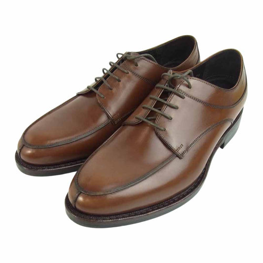 JALAN SRIWIJAYA ジャランスリウァヤ 98809 ダイナイトソール Uチップ ビジネスシューズ UK7.5 ブラウン系 UK7.5【極上美品】【中古】