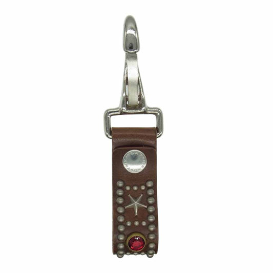 THE FLAT HEAD ザフラットヘッド スタッズ キーループ キーホルダー シルバー系【中古】