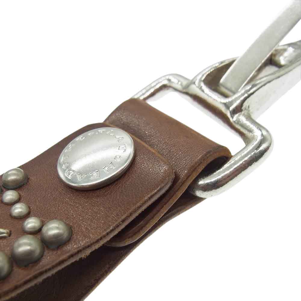 THE FLAT HEAD ザフラットヘッド スタッズ キーループ キーホルダー シルバー系【中古】