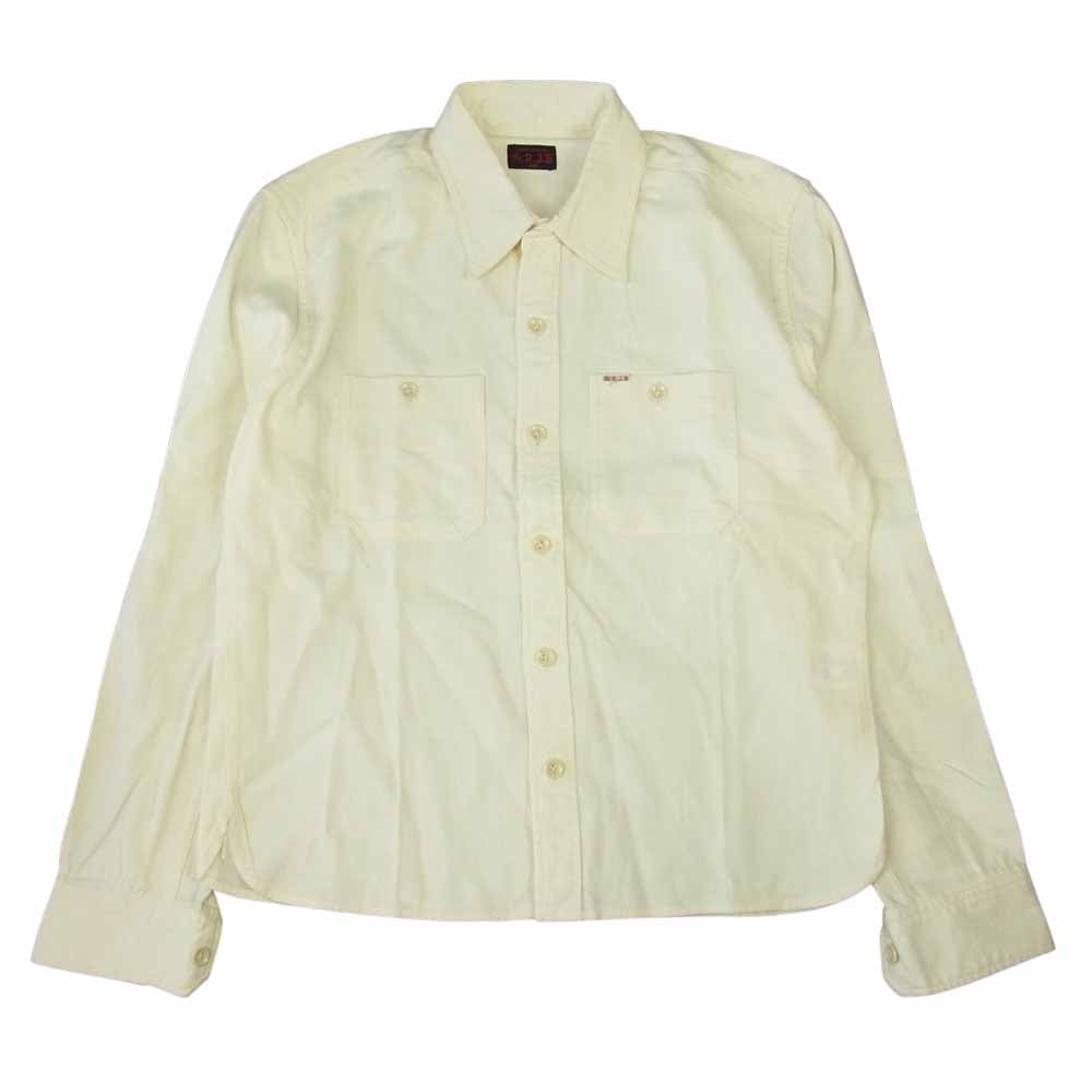 R.J.B アールジェイビー ワークシャツ ホワイト系 36【中古】