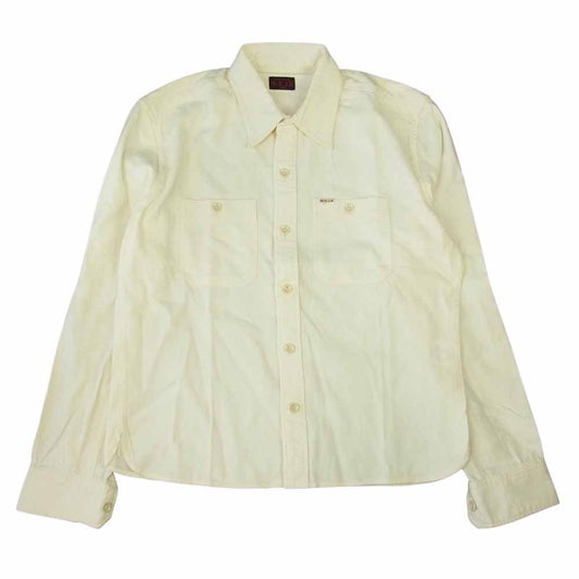 R.J.B アールジェイビー ワークシャツ ホワイト系 36【中古】