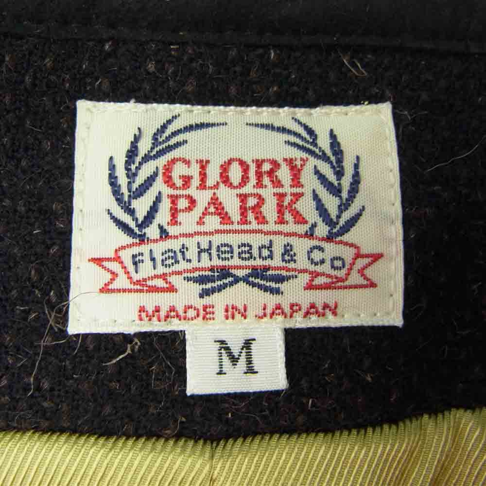 THE FLAT HEAD ザフラットヘッド GLORY PARK グローリー パーク ウール ベスト ネイビー系 M【中古】