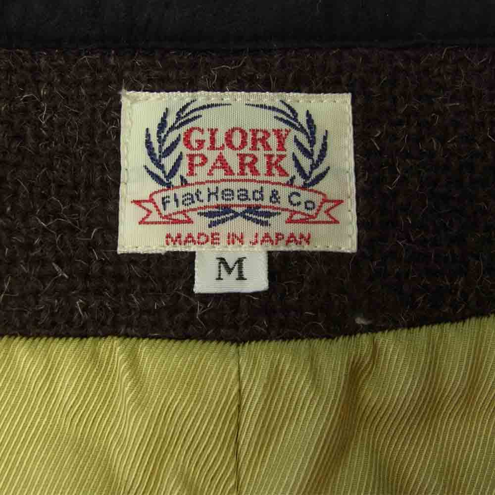 THE FLAT HEAD ザフラットヘッド GLORY PARK グローリー パーク ウール ベスト ブラウン系 M【中古】