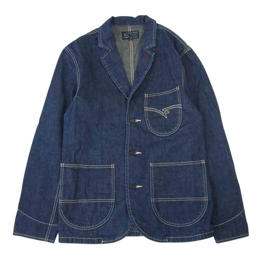 R.J.B アールジェイビー デニム カバーオール ジャケット インディゴブルー系 36【中古】