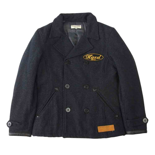 THE FLAT HEAD ザフラットヘッド HARD BIRD ハードバード Pコート 中綿 ジャケット ネイビー系 36【中古】