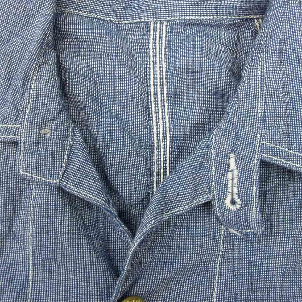THE FLAT HEAD ザフラットヘッド カバーオール ジャケット インディゴブルー系 S【中古】