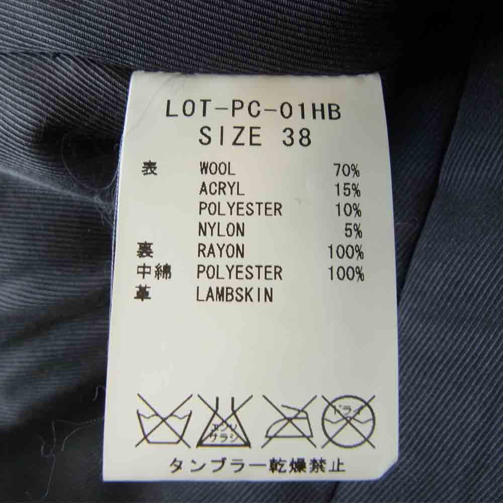 THE FLAT HEAD ザフラットヘッド HARD BIRD ハードバード Pコート 中綿 ジャケット ネイビー系 38【中古】