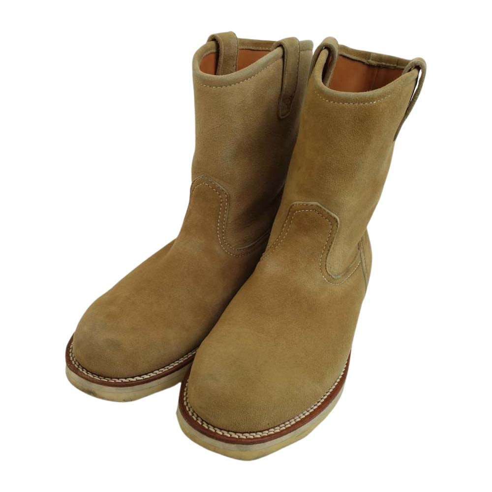 THE FLAT HEAD ザフラットヘッド スエード ペコス ブーツ ブラウン系 25 1/2【中古】