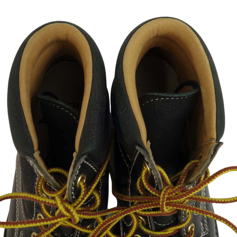 THE FLAT HEAD ザフラットヘッド レースアップ ワーク ブーツ ブラック系 26cm【中古】