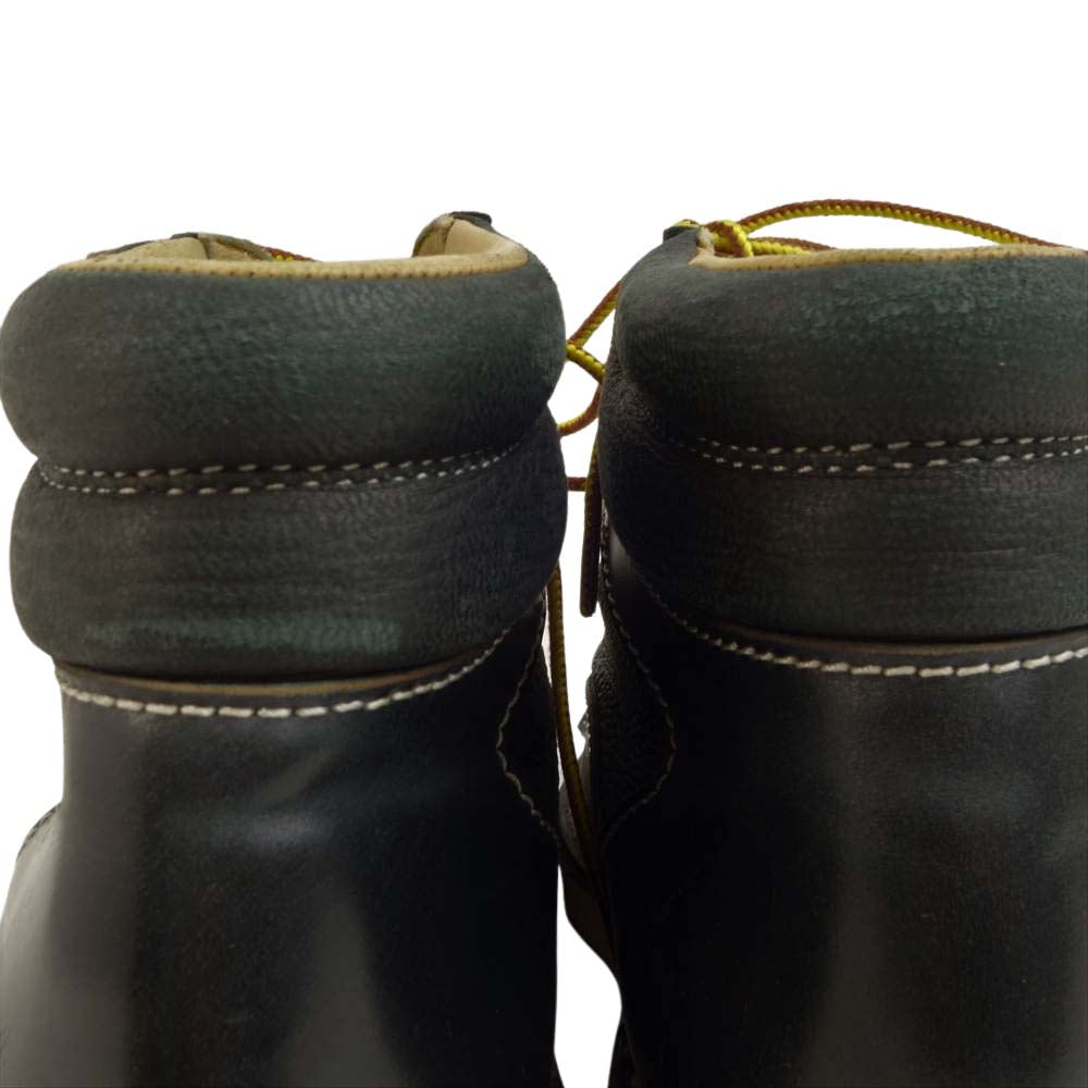 THE FLAT HEAD ザフラットヘッド レースアップ ワーク ブーツ ブラック系 26cm【中古】