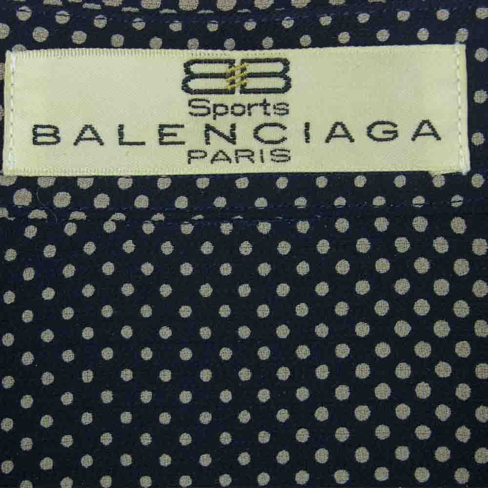BALENCIAGA バレンシアガ グラデーション ドット 長袖 シャツ ブラック系 ベージュ系 L【中古】