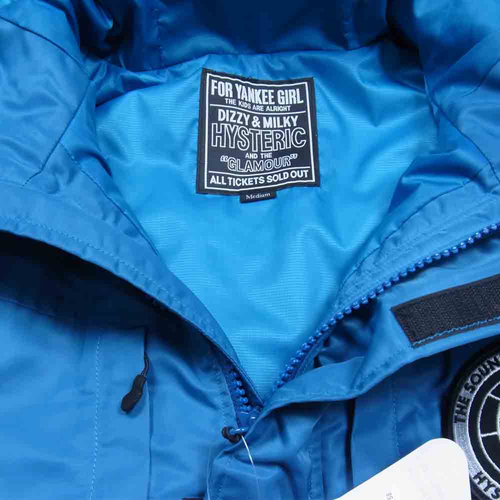 HYSTERIC GLAMOUR ヒステリックグラマー 02213AC01 SOUND REVOLUTION モンスター パーカ ターコイズ M【美品】【中古】