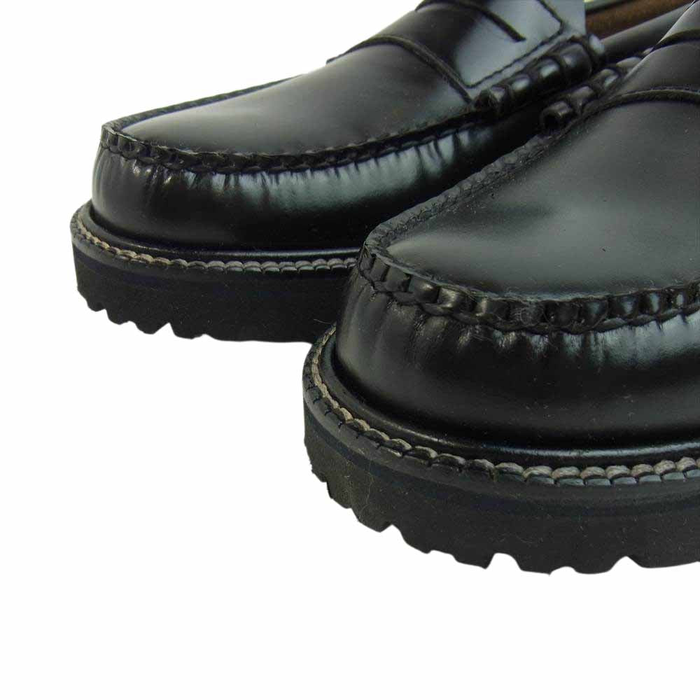 ジーエイチバス BA11510 WEEJUNS ウィージャンズ LOGAN PENNY ペニー ラーソン ローファー UK5.5 ブラック系 39.5【極上美品】【中古】