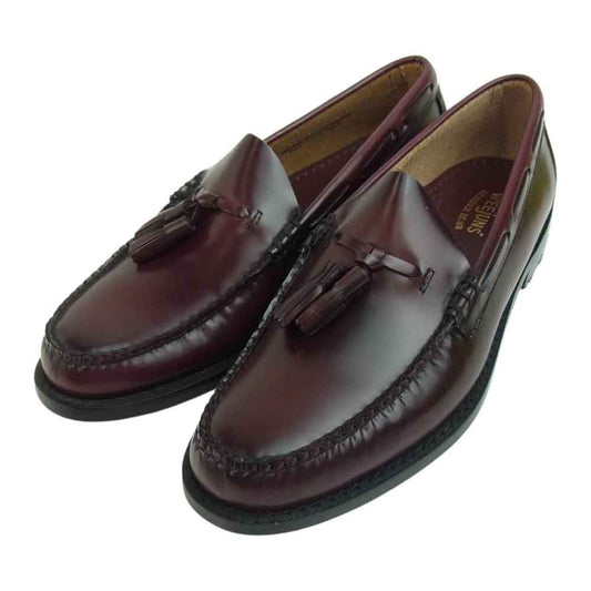 ジーエイチバス BA11015 WEEJUNS ウィージャンズ LARKIN MOC TASSEL ラーキン タッセル ローファー UK6.5 ダークブラウン系 40.5【極上美品】【中古】