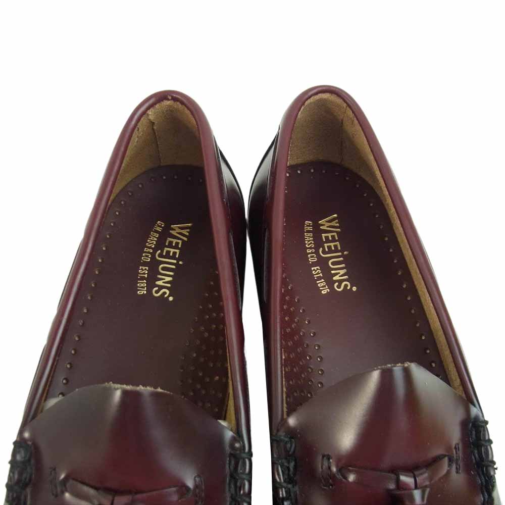 ジーエイチバス BA11015 WEEJUNS ウィージャンズ LARKIN MOC TASSEL ラーキン タッセル ローファー UK6.5 ダークブラウン系 40.5【極上美品】【中古】