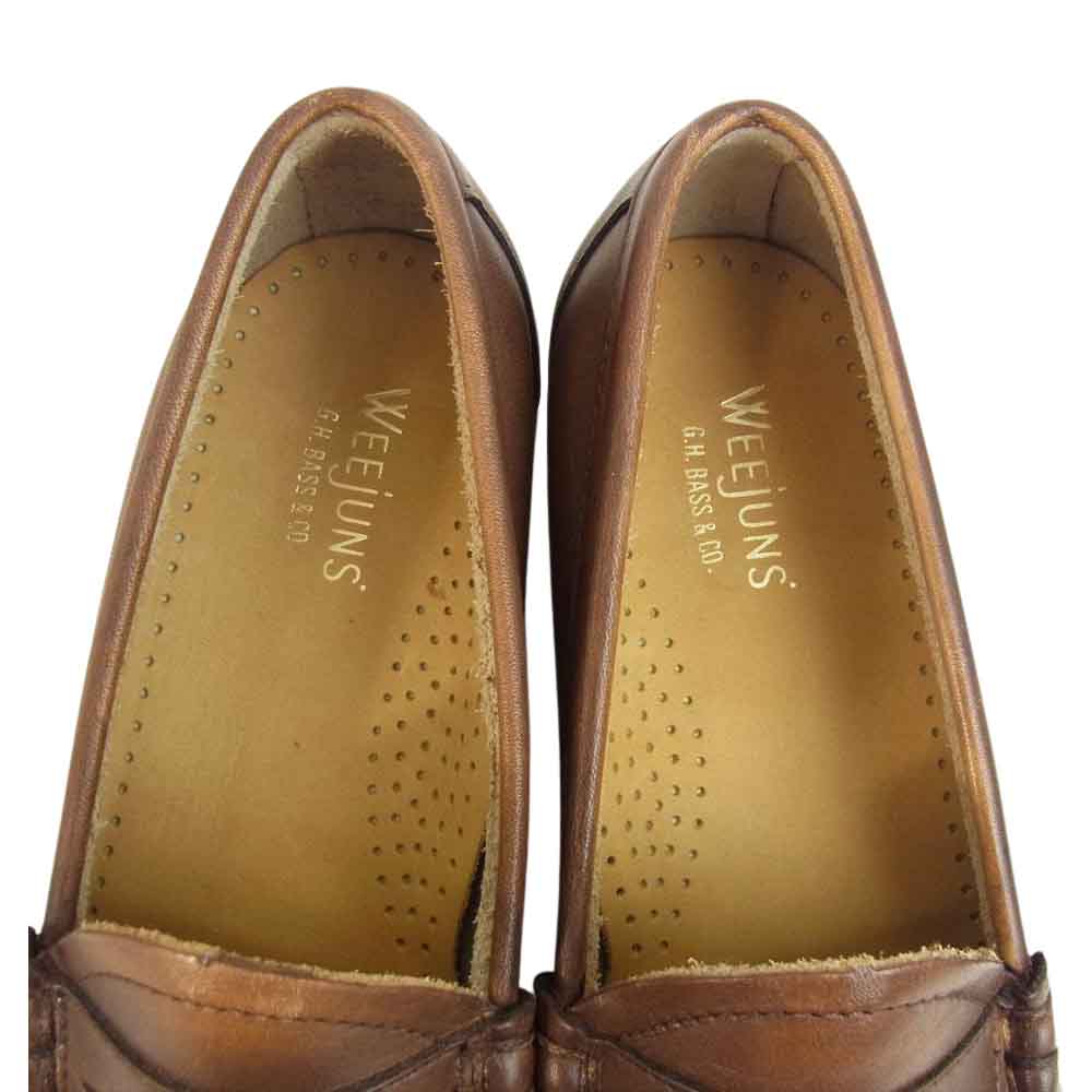 ジーエイチバス BA11073 WEEJUNS ウィージャンズ LARSON PENNY ラーソン ペニー ローファー UK6 ブラウン系 40【極上美品】【中古】