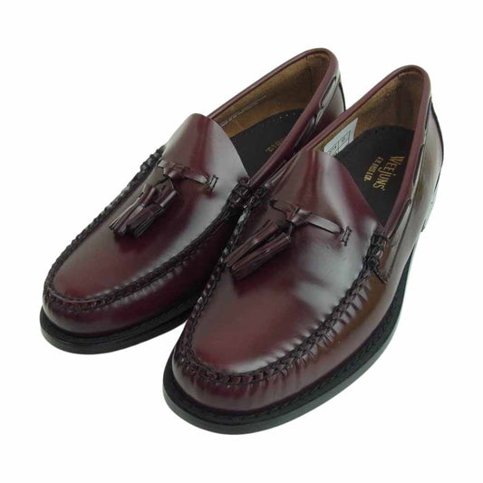 ジーエイチバス BA11015 WEEJUNS ウィージャンズ LARKIN MOC TASSEL ラーキン タッセル ローファー UK6 WINE LTHR UK6【極上美品】【中古】
