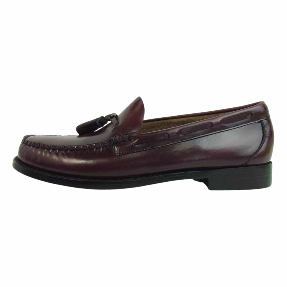 ジーエイチバス BA11015 WEEJUNS ウィージャンズ LARKIN MOC TASSEL ラーキン タッセル ローファー UK6 WINE LTHR UK6【極上美品】【中古】
