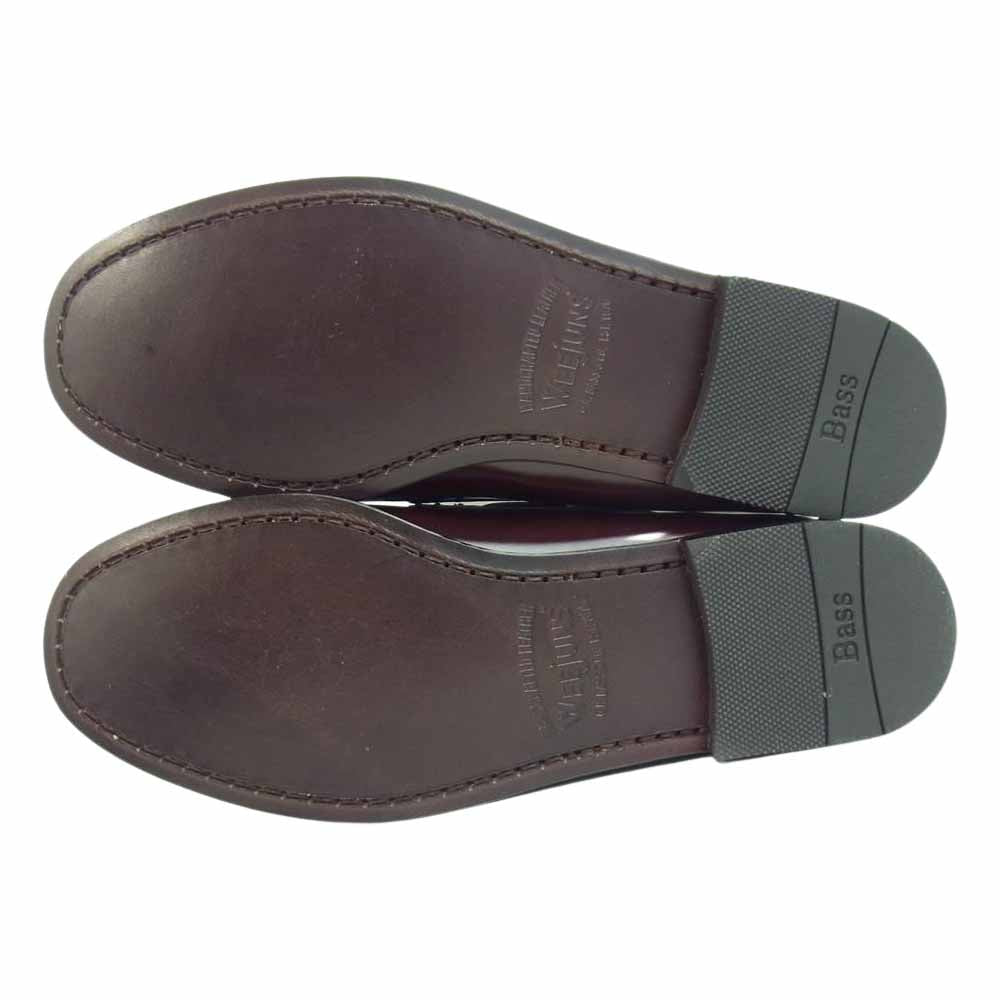 ジーエイチバス BA11015 WEEJUNS ウィージャンズ LARKIN MOC TASSEL ラーキン タッセル ローファー UK6 WINE LTHR UK6【極上美品】【中古】