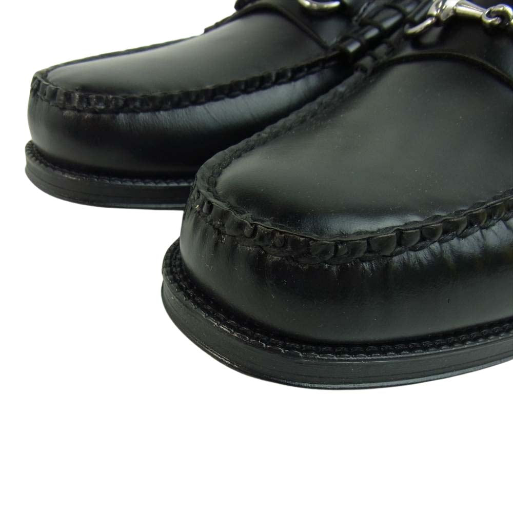ジーエイチバス BA11775 WEEJUNS ウィージャンズ EASY リンカーン モック ビット ローファー UK8.5 ブラック系 42.5【極上美品】【中古】