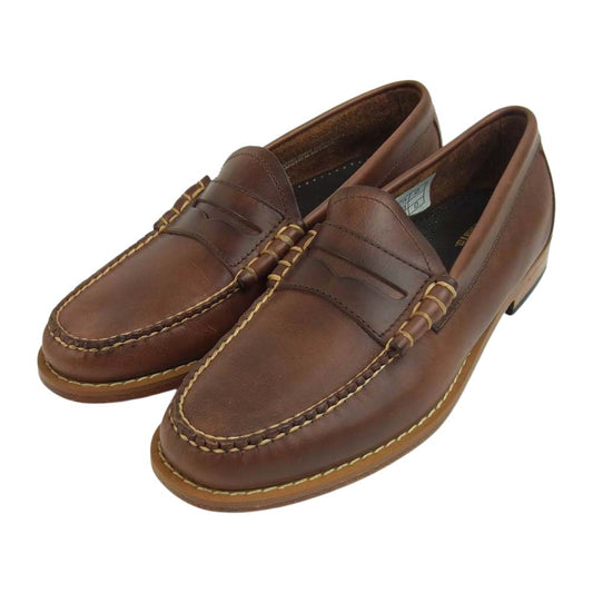 ジーエイチバス BA11011 WEEJUNS ウィージャンズ ビーフロール レザー ローファー UK7 ブラウン系 40【極上美品】【中古】