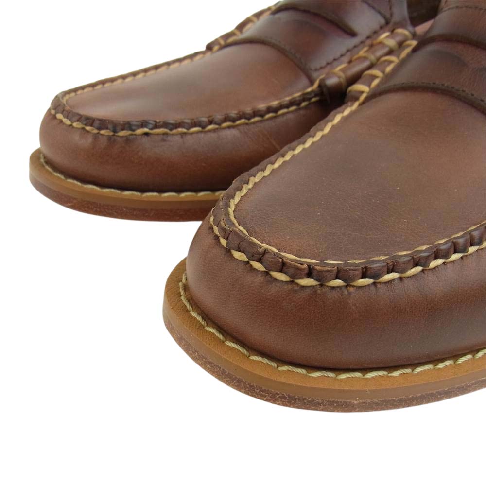 ジーエイチバス BA11011 WEEJUNS ウィージャンズ ビーフロール レザー ローファー UK7 ブラウン系 40【極上美品】【中古】