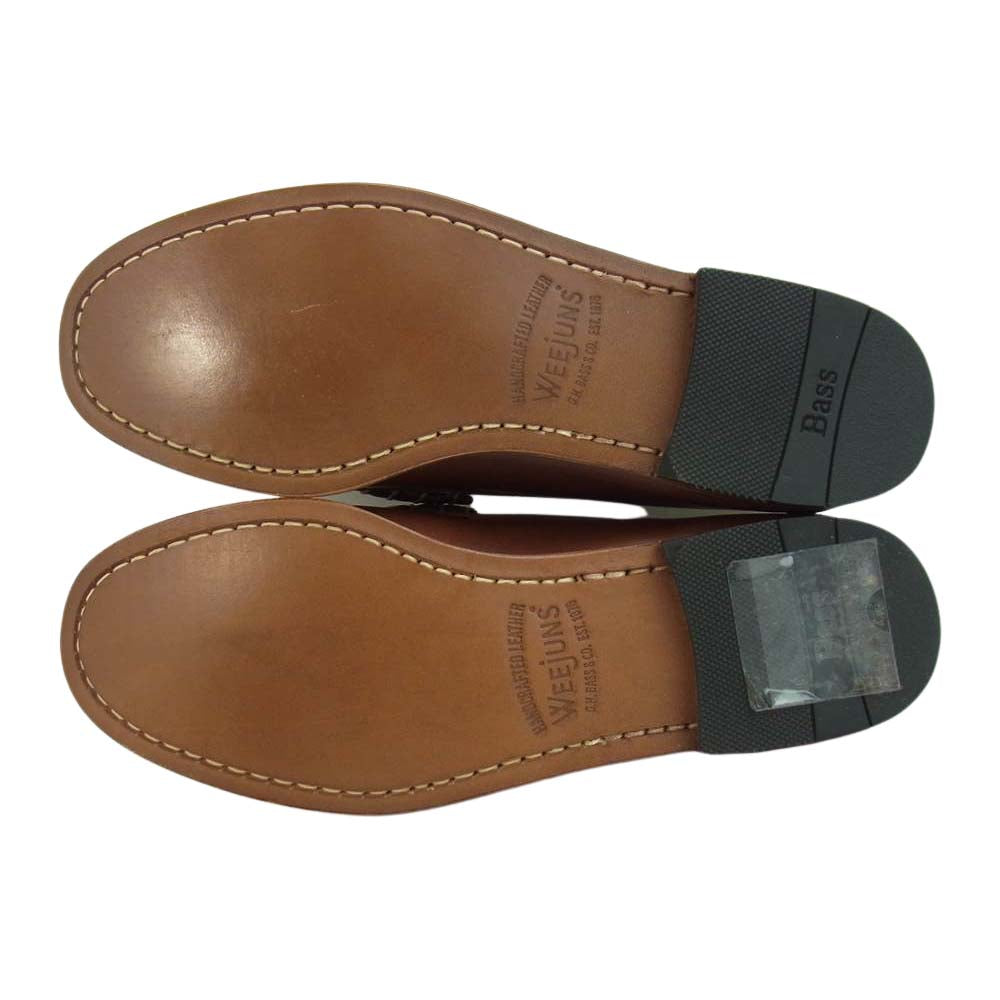 ジーエイチバス BA11011 WEEJUNS ウィージャンズ ビーフロール レザー ローファー UK7 ブラウン系 40【極上美品】【中古】