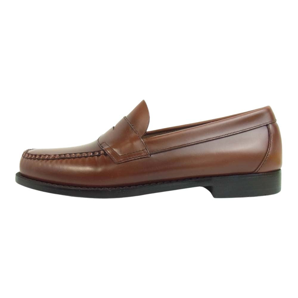ジーエイチバス BA11035J WEEJUNS ウィージャンズ LOGAN ローガン レザー ローファー UK7 ブラウン系 UK7【極上美品】【中古】