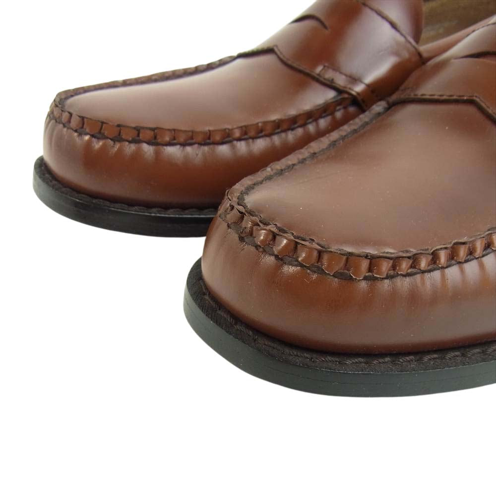 ジーエイチバス BA11035J WEEJUNS ウィージャンズ LOGAN ローガン レザー ローファー UK7 ブラウン系 UK7【極上美品】【中古】