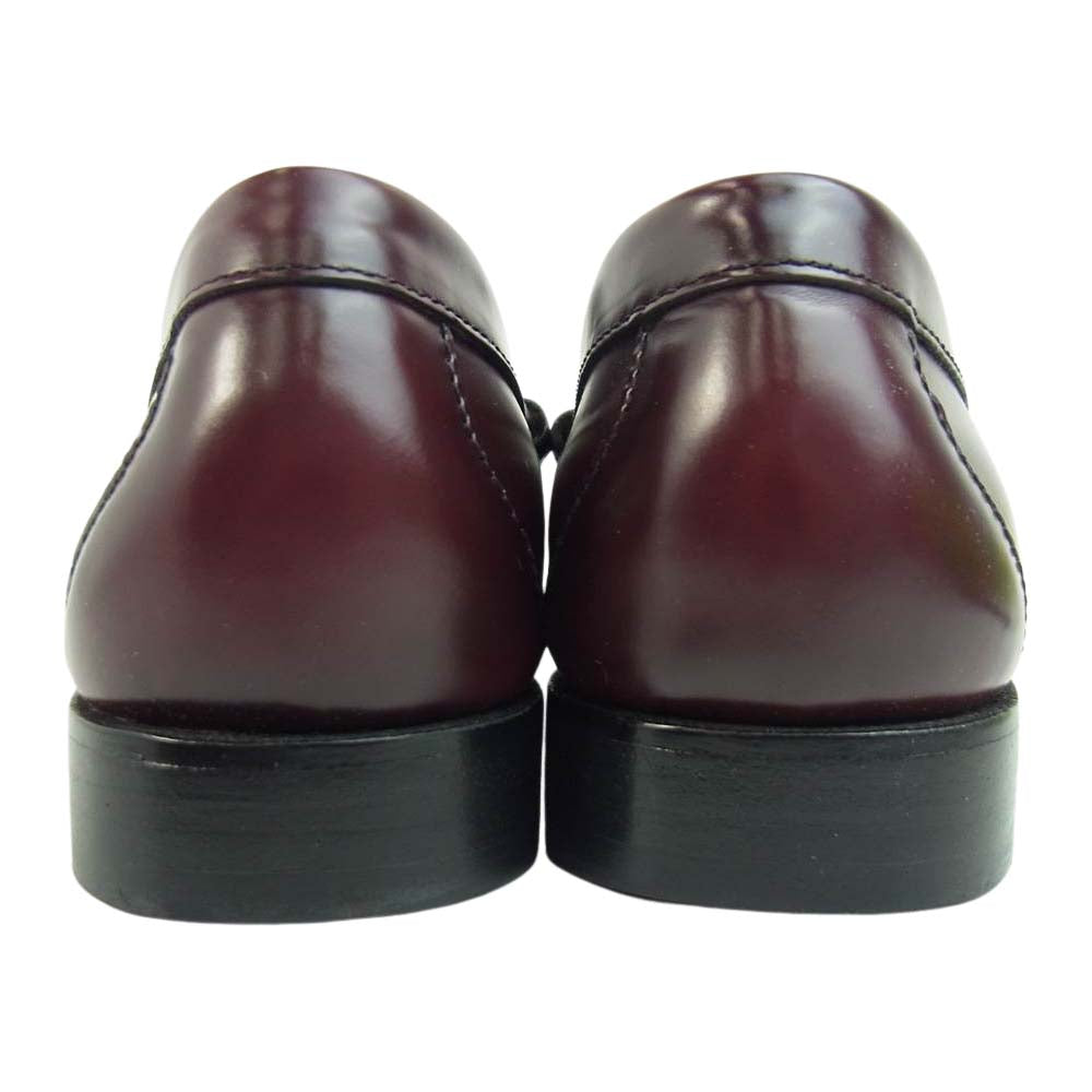 ジーエイチバス BA11010 WEEJUNS ウィージャンズ LARSON PENNY ペニー ラーソン ローファー UK7 ワインレッド系 UK7【極上美品】【中古】