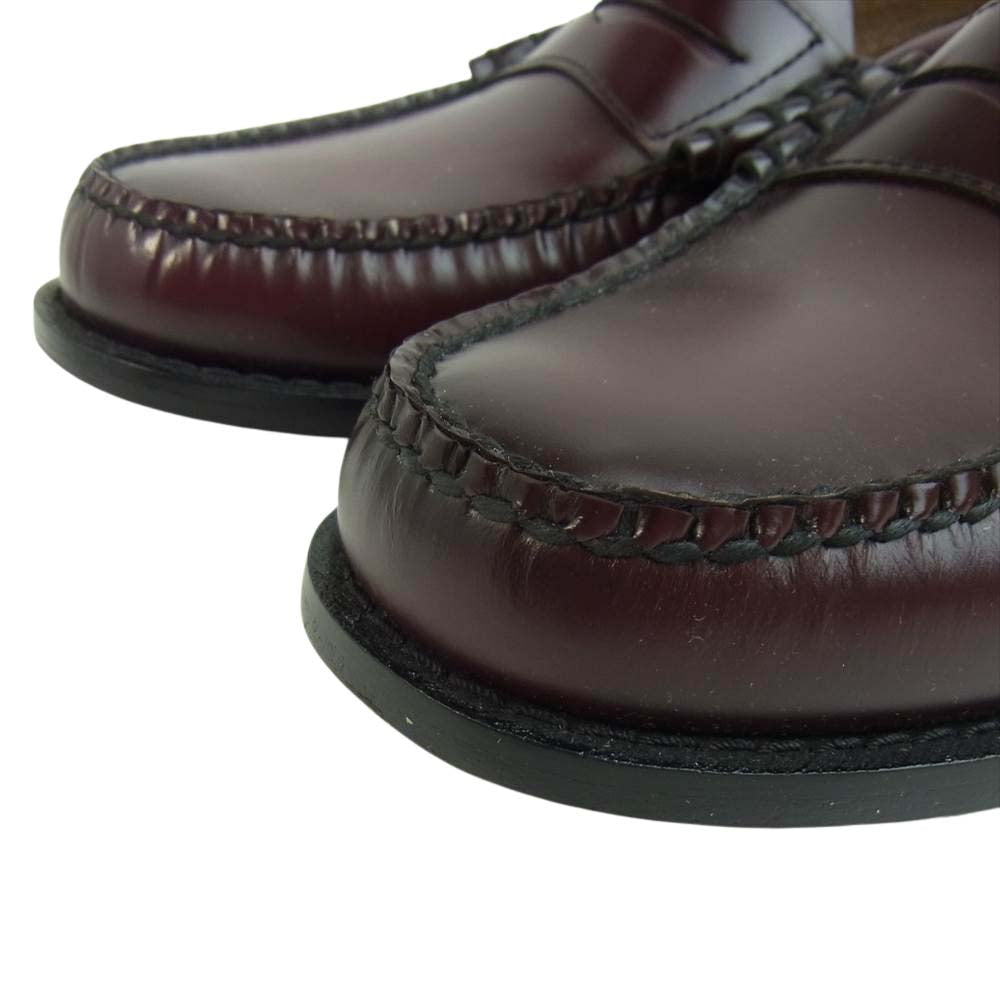 ジーエイチバス BA11010 WEEJUNS ウィージャンズ LARSON PENNY ペニー ラーソン ローファー UK7 ワインレッド系 UK7【極上美品】【中古】