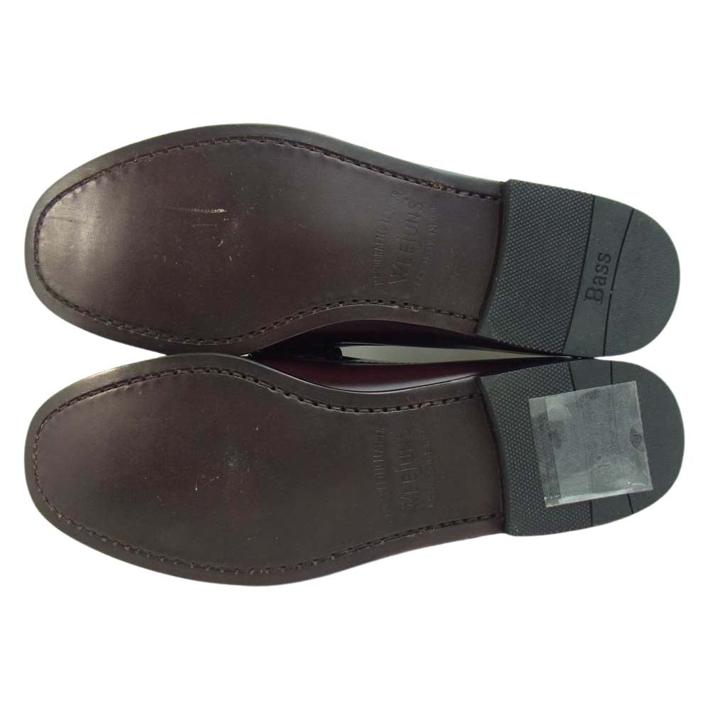 ジーエイチバス BA11010 WEEJUNS ウィージャンズ LARSON PENNY ペニー ラーソン ローファー UK7 ワインレッド系 UK7【極上美品】【中古】