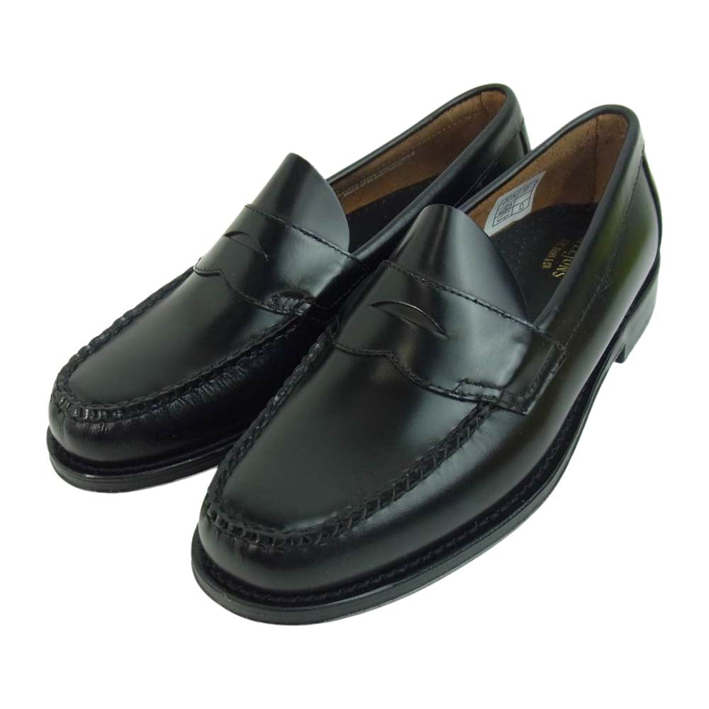 ジーエイチバス BA11035H WEEJUNS ウィージャンズ LOGAN PENNY LOAFER ローガン ペニー ローファー UK7 ブラック系 UK7【極上美品】【中古】