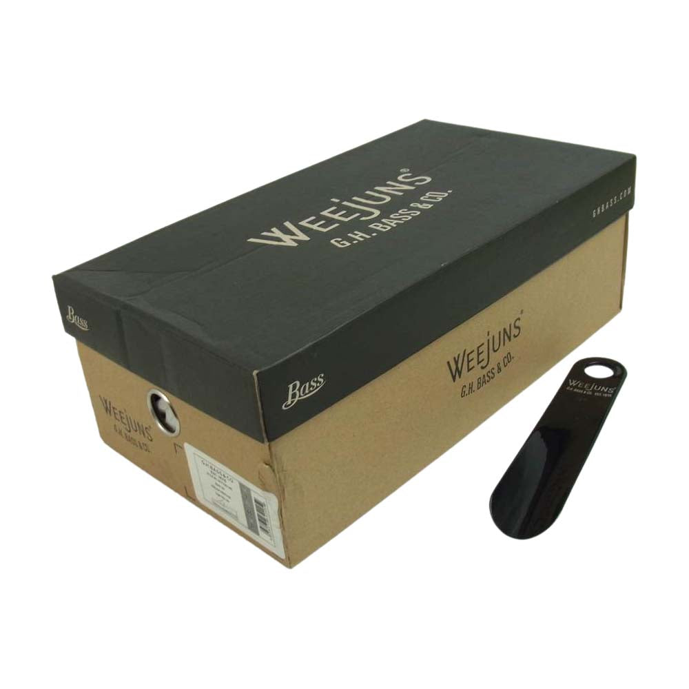 ジーエイチバス BA11035H WEEJUNS ウィージャンズ LOGAN PENNY LOAFER ローガン ペニー ローファー UK7 ブラック系 UK7【極上美品】【中古】