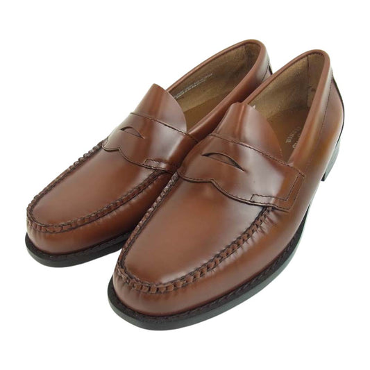 ジーエイチバス BA11035J WEEJUNS ウィージャンズ LOGAN ローガン レザー ローファー UK7 ブラウン系 41【極上美品】【中古】