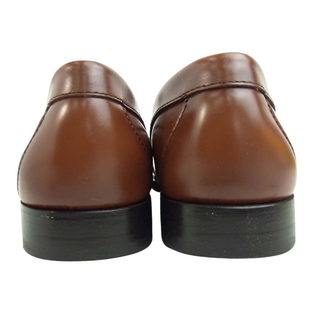 ジーエイチバス BA11035J WEEJUNS ウィージャンズ LOGAN ローガン レザー ローファー UK7 ブラウン系 41【極上美品】【中古】