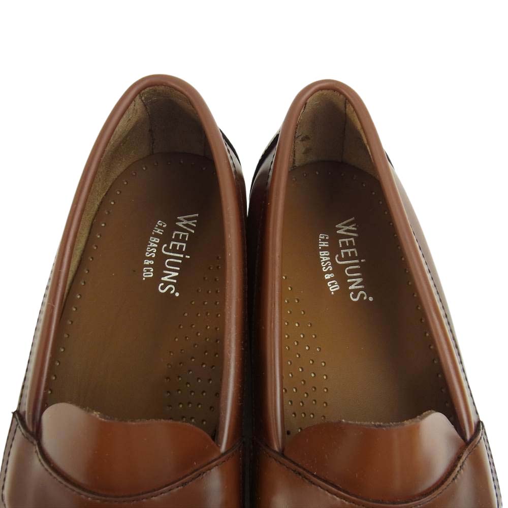 ジーエイチバス BA11035J WEEJUNS ウィージャンズ LOGAN ローガン レザー ローファー UK7 ブラウン系 41【極上美品】【中古】