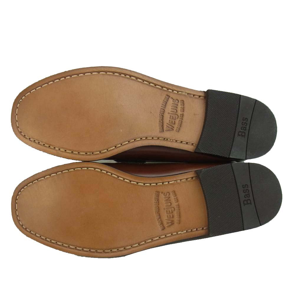 ジーエイチバス BA11035J WEEJUNS ウィージャンズ LOGAN ローガン レザー ローファー UK7 ブラウン系 41【極上美品】【中古】