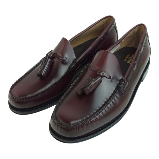 ジーエイチバス BA11015H WEEJUNS ウィージャンズ LARKIN MOC TASSEL ラーキン タッセル ローファー UK8.5 ワインレッド系 UK8.5【極上美品】【中古】