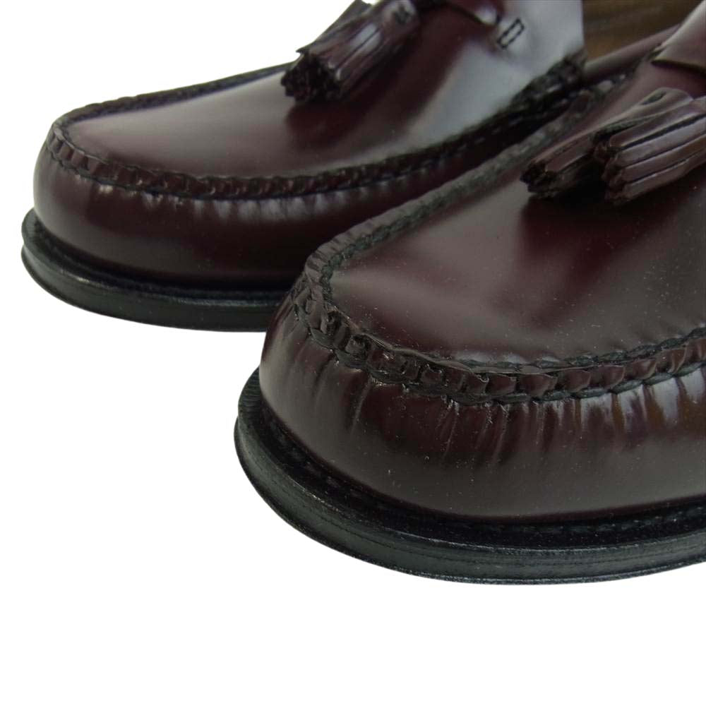 ジーエイチバス BA11015H WEEJUNS ウィージャンズ LARKIN MOC TASSEL ラーキン タッセル ローファー UK8.5 ワインレッド系 UK8.5【極上美品】【中古】