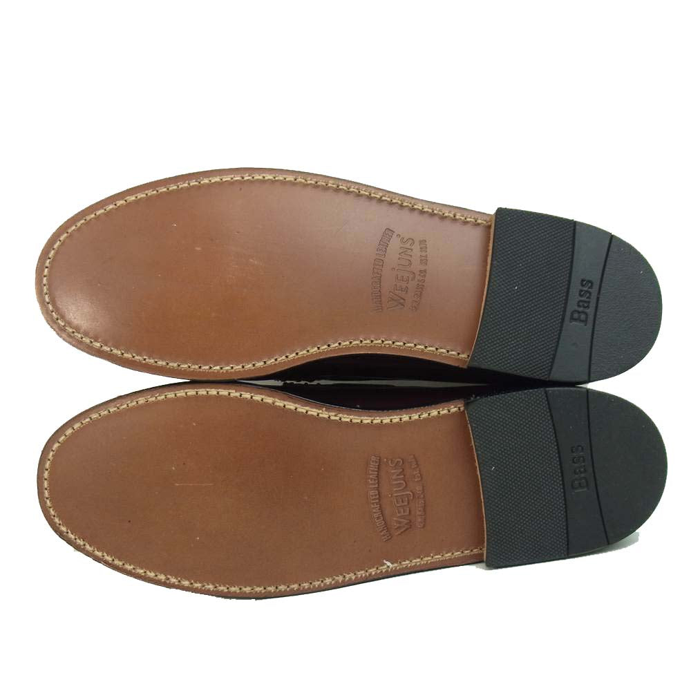 ジーエイチバス BA11015H WEEJUNS ウィージャンズ LARKIN MOC TASSEL ラーキン タッセル ローファー UK8.5 ワインレッド系 UK8.5【極上美品】【中古】