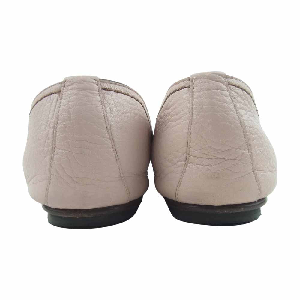 LOUIS VUITTON ルイ・ヴィトン リボン レザー パンプス MA0096 ピンク系 38【中古】