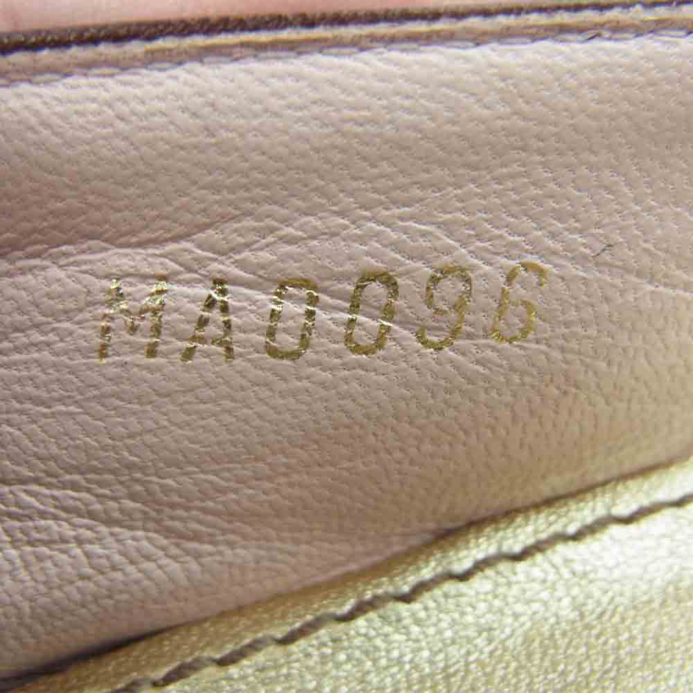 LOUIS VUITTON ルイ・ヴィトン リボン レザー パンプス MA0096 ピンク系 38【中古】