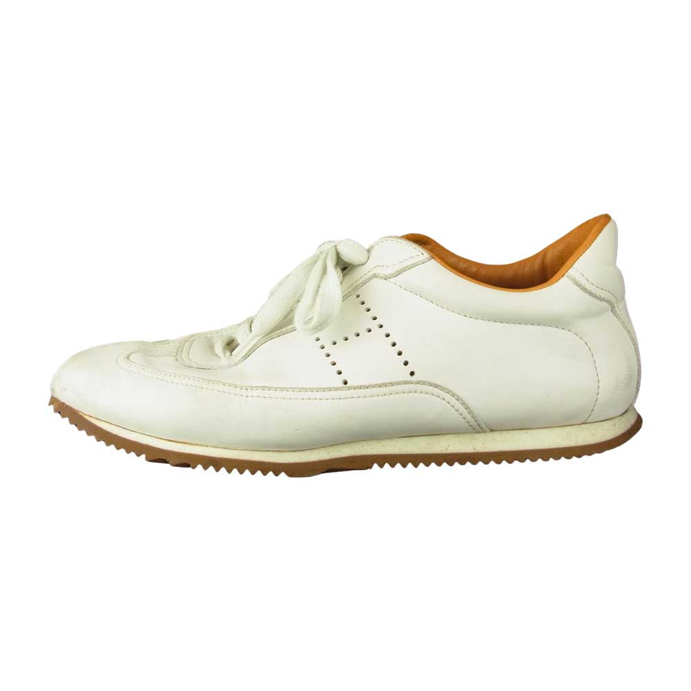 HERMES エルメス クイック スニーカー ホワイト系 38.5【中古】