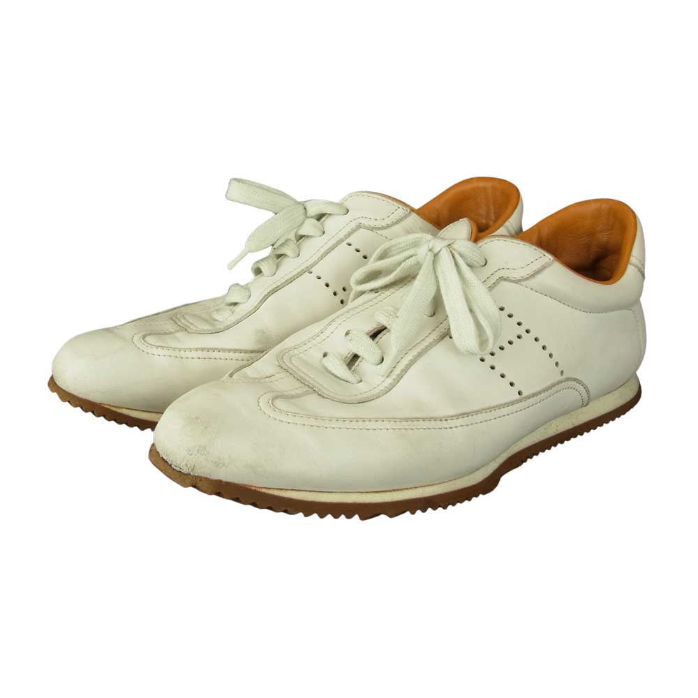 HERMES エルメス クイック スニーカー ホワイト系 38.5【中古】