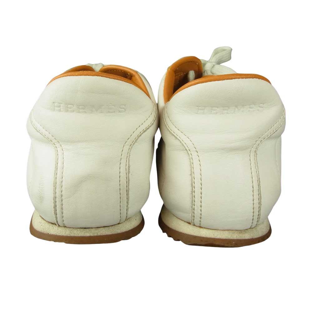 HERMES エルメス クイック スニーカー ホワイト系 38.5【中古】
