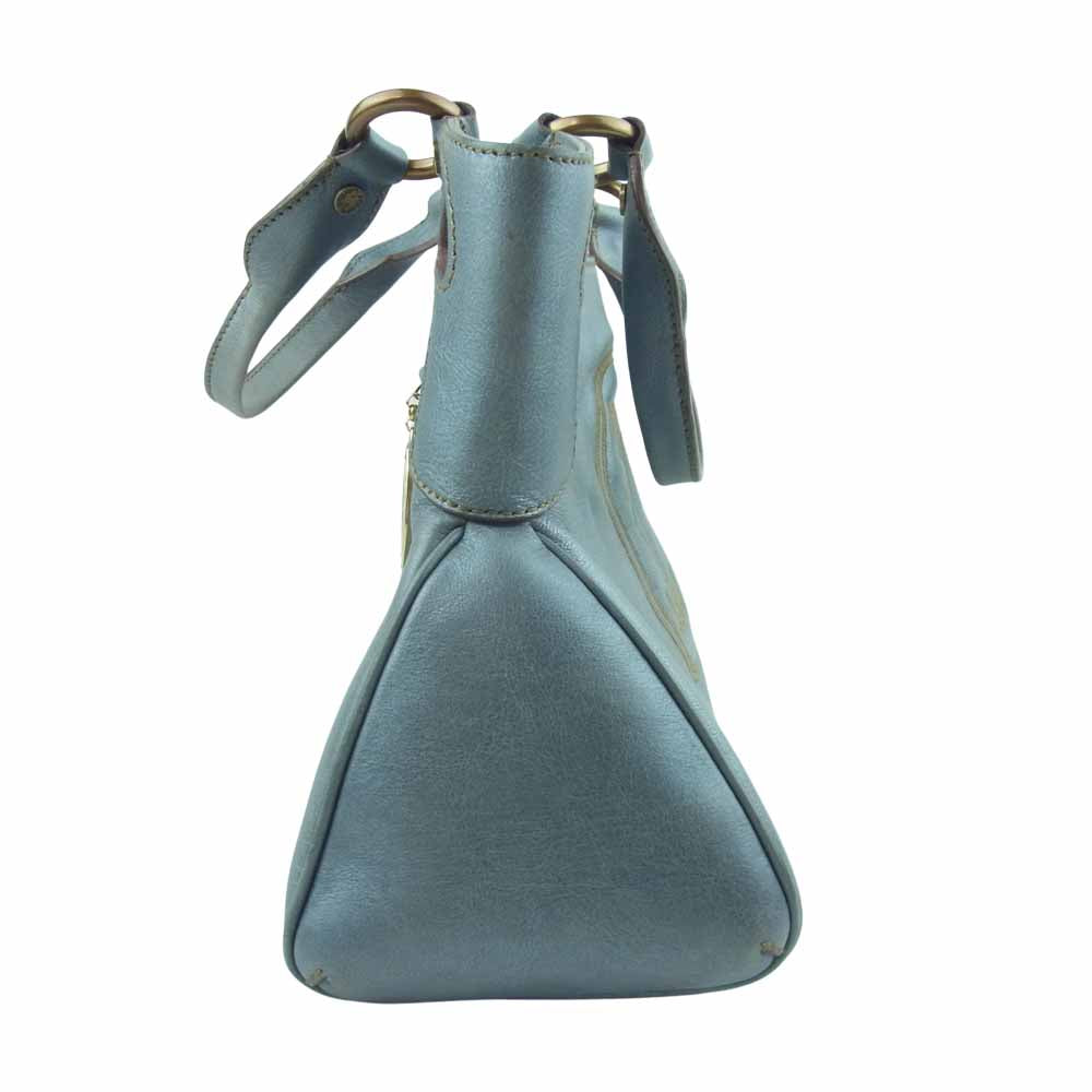 CARTIER カルティエ Marcello マルチェロ ハンド バッグ グレイッシュブルー系【中古】